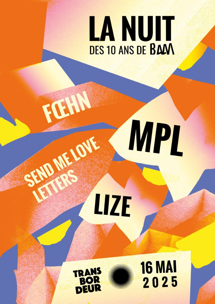 Graphisme pour un événement musical d'une agence de production